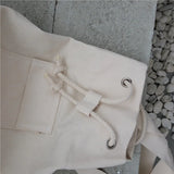 Canvas Bucket Bag for Women Casual Shoulder Bag Student School Bag