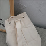 Canvas Bucket Bag for Women Casual Shoulder Bag Student School Bag