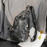 Men's Chest Bag Travel Shoulder Backpack Cycling Straddle Bag