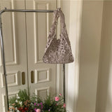 Leisure One Shoulder Bucket Bag Lace Craft Large Capacity