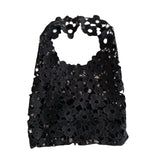Leisure One Shoulder Bucket Bag Lace Craft Large Capacity
