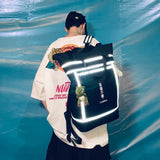 Reflective Student Travel Backpack Large Capacity School Bag