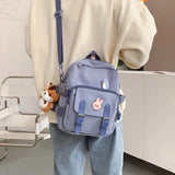 Waterproof Nylon Mini Backpack for Girls, Multifunctional and Foldable