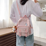 Waterproof Nylon Mini Backpack for Girls, Multifunctional and Foldable