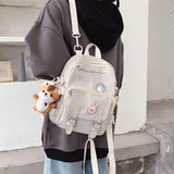 Waterproof Nylon Mini Backpack for Girls, Multifunctional and Foldable