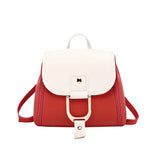 Contrast Bag Cover Pin Buckle Small Backpack