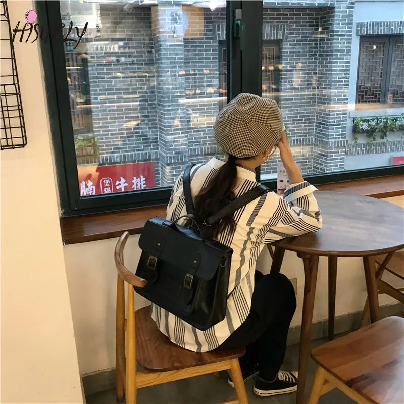 Vintage Women's Backpack Multi-Functional Shoulder Bag School Tote
