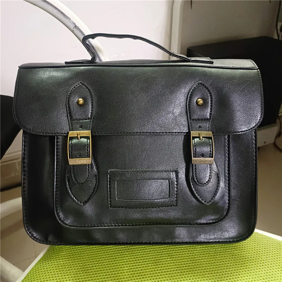 Vintage Women Backpacks Preppy Student Backpack Multi-functional 