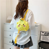 Women's Pig Plush Shoulder Bag - Cartoon Backpack