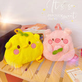 Women's Pig Plush Shoulder Bag - Cartoon Backpack