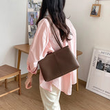Women's Large Capacity Soft Leather Tote Handbag