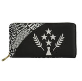 Kosrae Pohnpei Beach Tattoo Pattern Wallet Clutch Purse