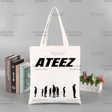 Kpop ATEEZ Album Group Shopping Bag Handbag Eco Shopper Recycle Bag