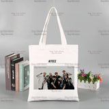 Kpop ATEEZ Album Group Shopping Bag Handbag Eco Shopper Recycle Bag