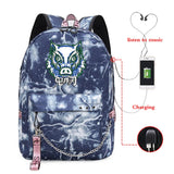 Demon Slayer Anime Men's Backpack School Bag Large Capacity Travel Casual