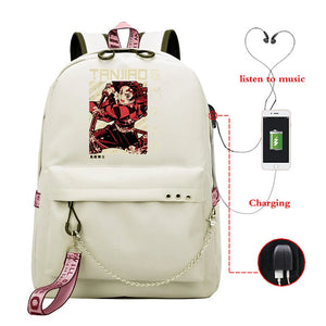 Kpop Demon Slayer Anime Men's Backpack School Bag