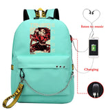 Kpop Demon Slayer Anime Men's Backpack School Bag
