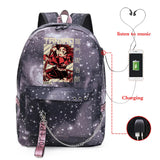 Kpop Demon Slayer Anime Men's Backpack School Bag