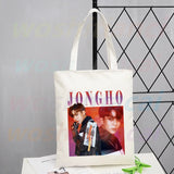 ATEEZ Album K pop Harajuku 90s Shopping Bag Eco Canvas Shopper