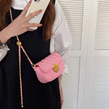 Kpop Mini Chain bag Women's Shoulder Crossbody Beads