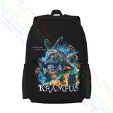 Krampus Horror Movie Christmas Large Capacity Backpack