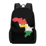 Kurdistan Flag 3D Pattern School Bag for Children Girls Boys Book Bags