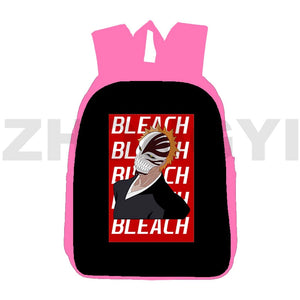 Kurosaki Ichigo Anime 3D Print Bleach Backpack Pink Canvas Knapsack