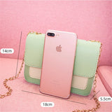 Women Chain Small Bag Female Patchwork Small Square Bag Girl Shoulder Bag