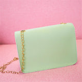 Women Chain Small Bag Female Patchwork Small Square Bag Girl Shoulder Bag