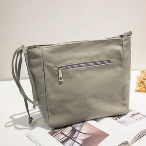 Canvas Women's Crossbody Bag College Art Canvas Bag Large Capacity