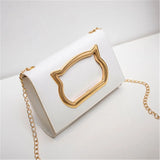 Summer Cat Head Mini Chain Shoulder Bag
