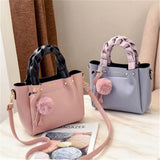 Women's Tote Bag Flamingo Tassel Leather Shoulder Bag