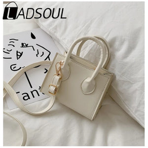 LADSOUL Retro Solid Handbags Women Personality Messenger Bag Mini Shoulder Bag