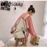 LADSOUL Vintage Harajuku High School Backpack