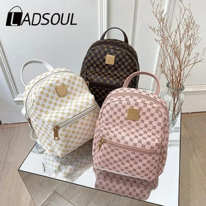 LADSOUL Women's Printed Handbags Female Contrast Shoulder Messenger Bag