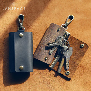 Leather Men's Key Holder Wallet