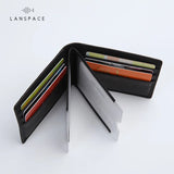 Leather Men Wallets Woven Wallet Men Famous Wallet Case