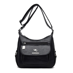 Classic Leather Crossbody Bag for Women