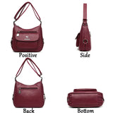 Classic Leather Crossbody Bag for Women