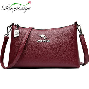 High Leather Travel Shoulder Bag Large Capacity Women Bag