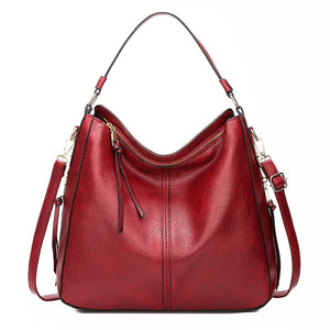 Vintage Leather Shoulder Bag Large Tote Women's Handbag