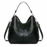 Vintage Leather Shoulder Bag Large Tote Women's Handbag
