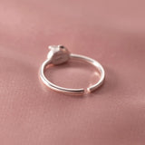 925 Sterling Silver Rabbit Opening Ring for Kids