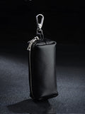 Key Cover Leather Car Keychain Housekeeper Bag Zipper Wallet Key Holder