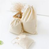 Large Cotton Drawstring Bag Travel Storage Pouch Shopping Bag