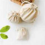 Large Cotton Drawstring Bag Travel Storage Pouch Shopping Bag