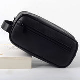 PU Leather Cosmetic Bag Men Travel Business Portable Toiletry Bag