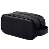 PU Leather Cosmetic Bag Men Travel Business Portable Toiletry Bag