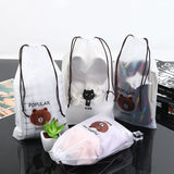 Transparent Cosmetic Bag Portable Travel Wash Bundle Pockets