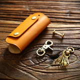Leather Key Wallet Multifunction Organizer Men Ladies Smart Holder